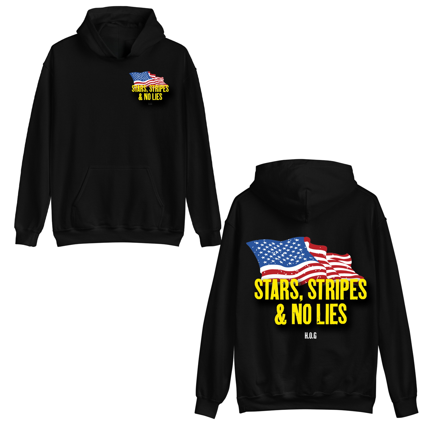 "Stars & Stripes" No lies Hoodie