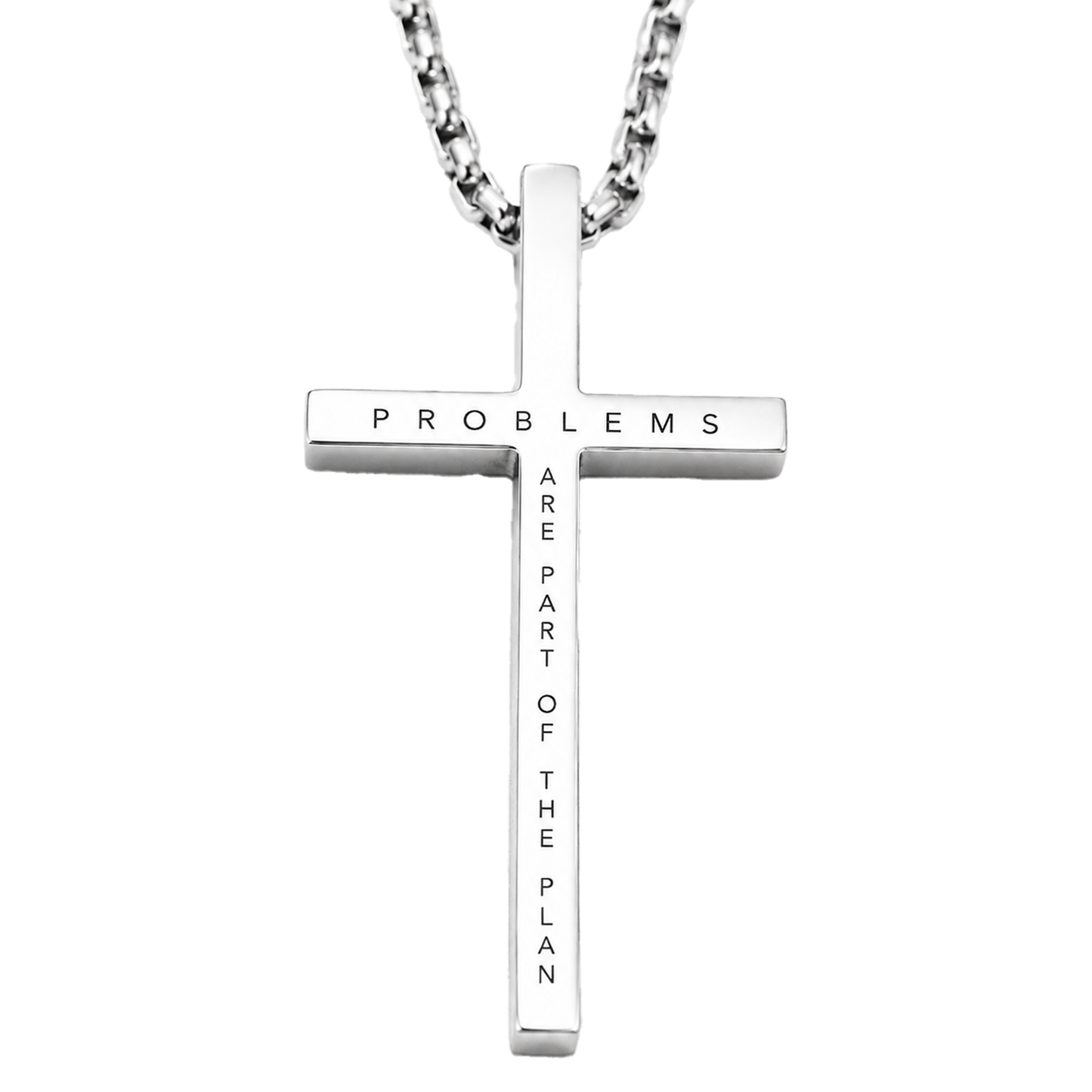 "Proud To Be A Problem" Cross Necklace