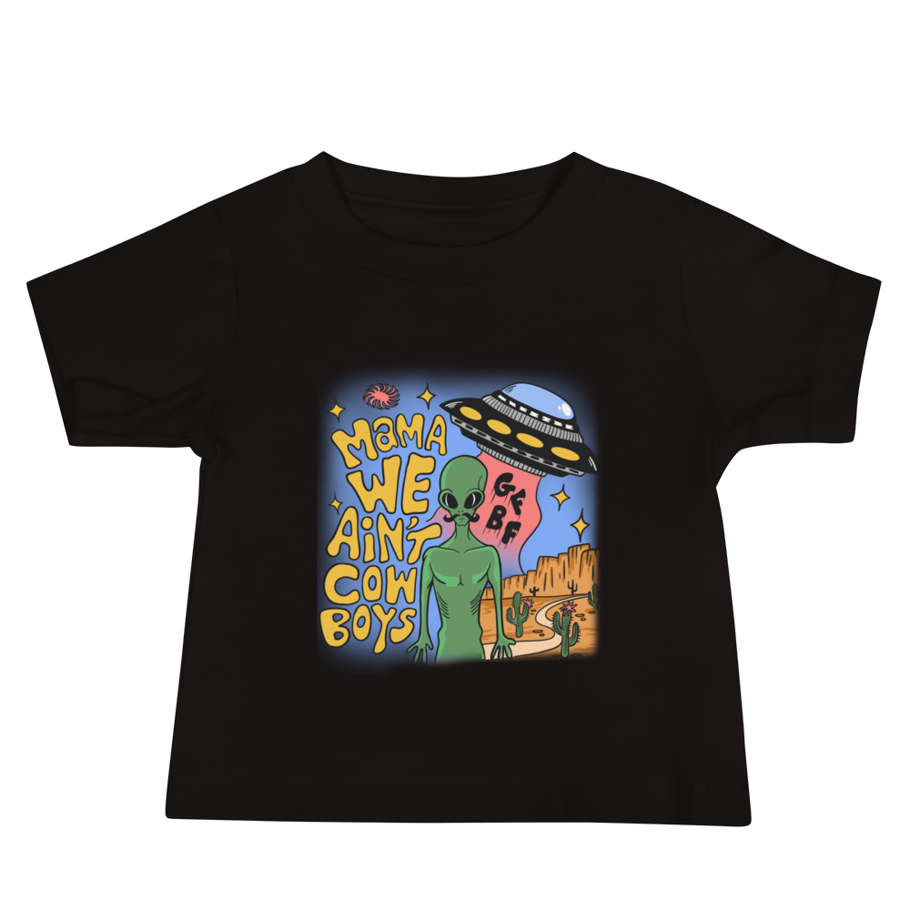 Baby "Mama We Ain't Cowboys" Jersey Short Sleeve Tee