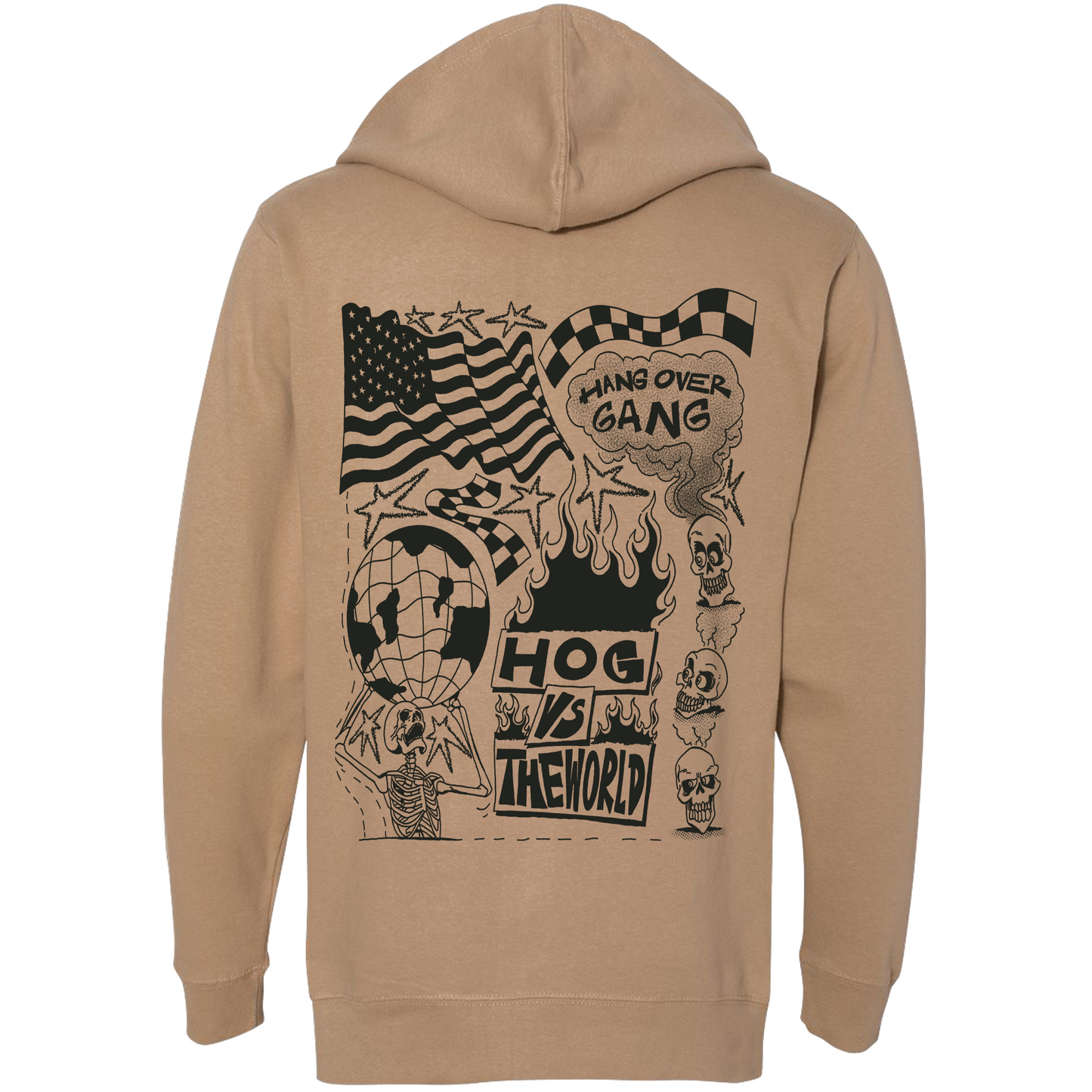 "HOG vs The World" Zip-up Hoodie
