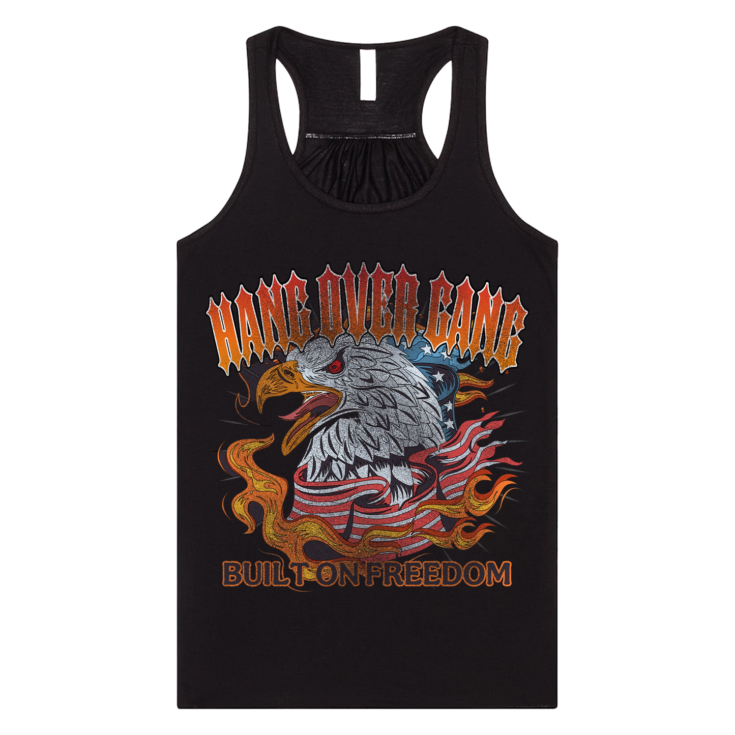 Womens "Built On Freedom" Racerback Tank