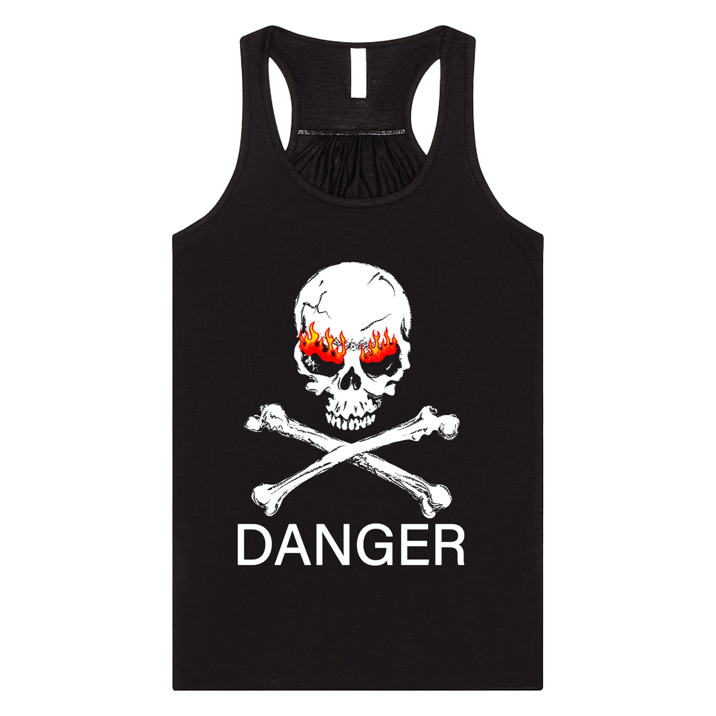 Womens "Skull and Crossbones" Flowy Racerback Tank