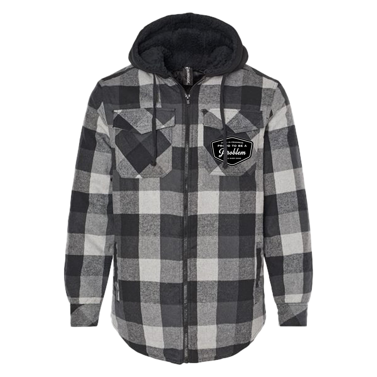 "Work In Progress" Flannel Jacket