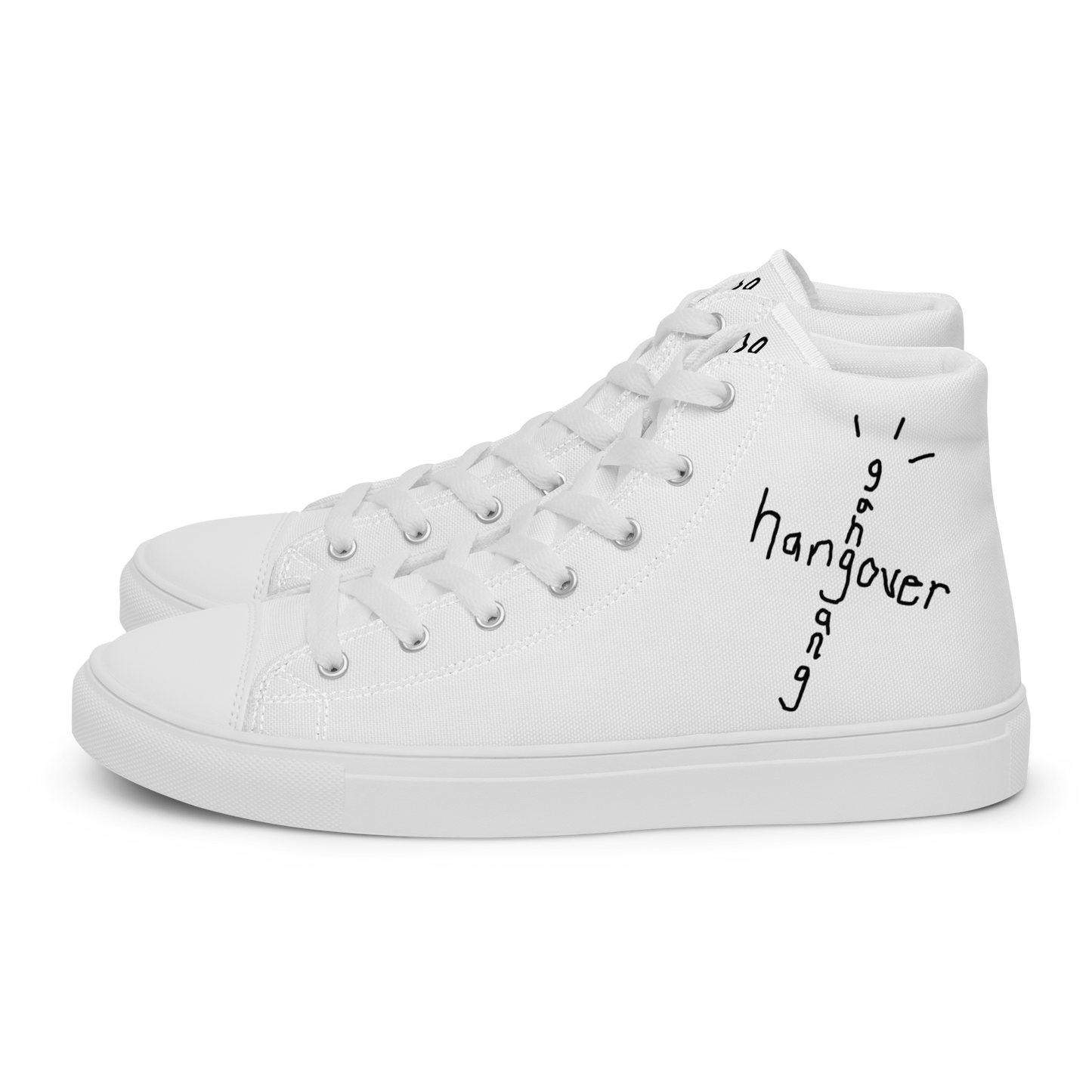 "HOG" White High-Tops