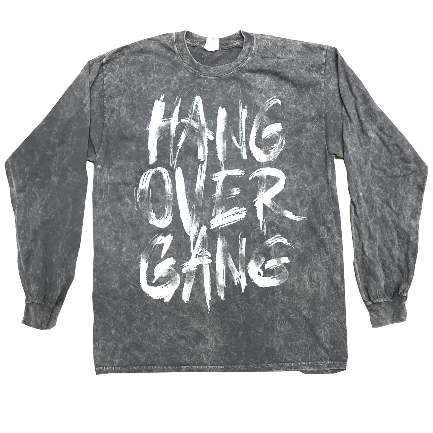 "Hang Over Gang" Mineral Wash Long Sleeve Shirt