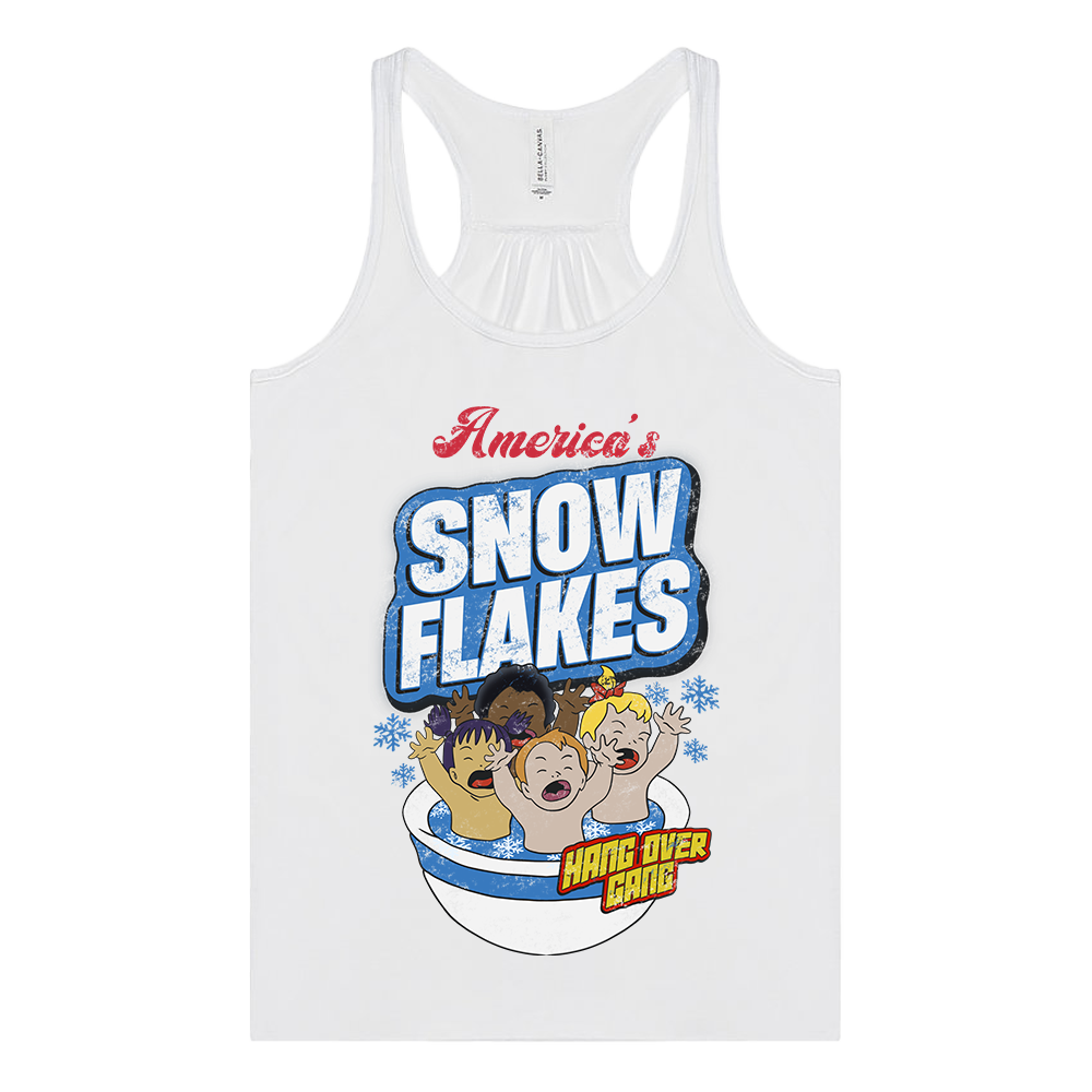 Womens "SnowFlakes" Racerback Tank