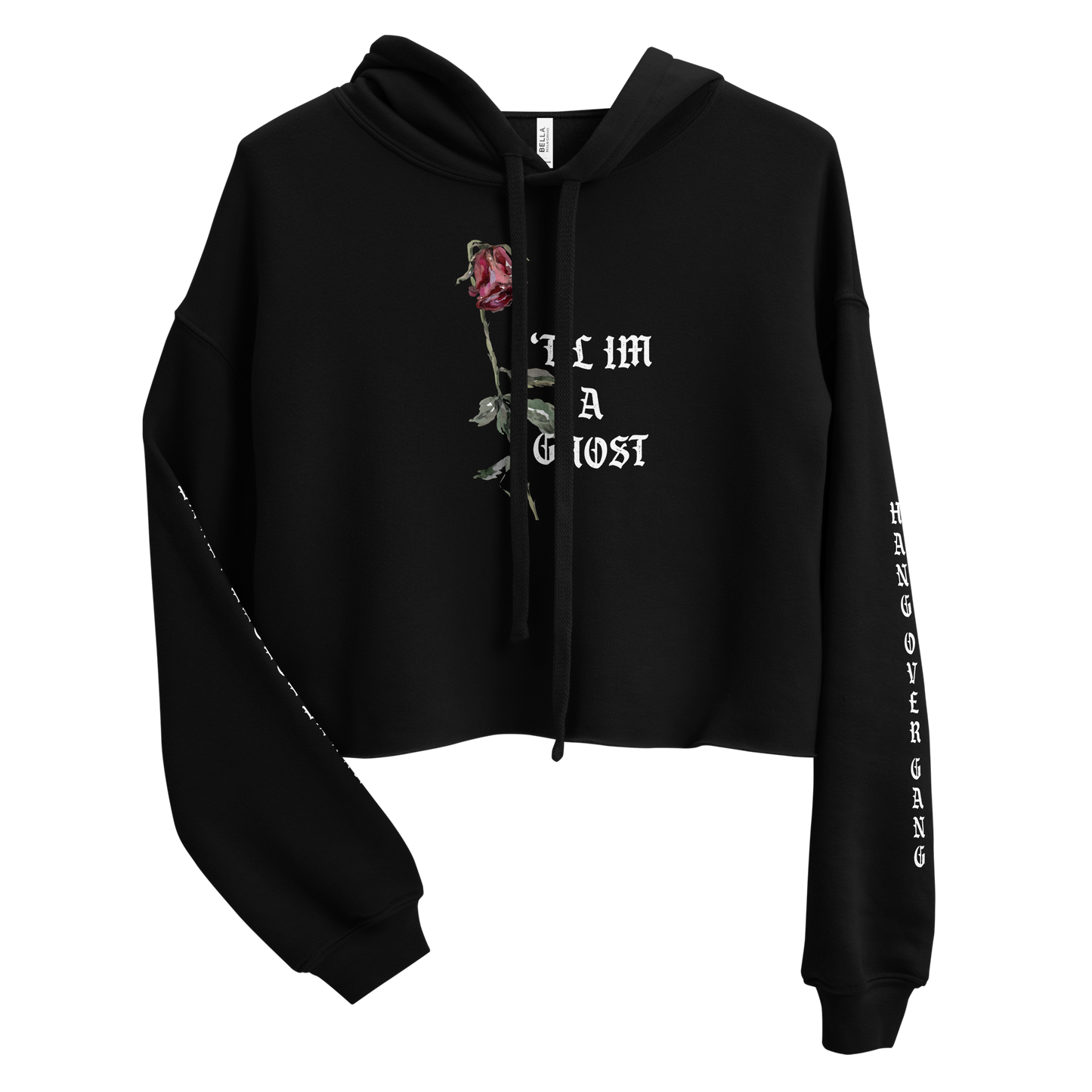Womens "Til im a Ghost" Crop Hoodie