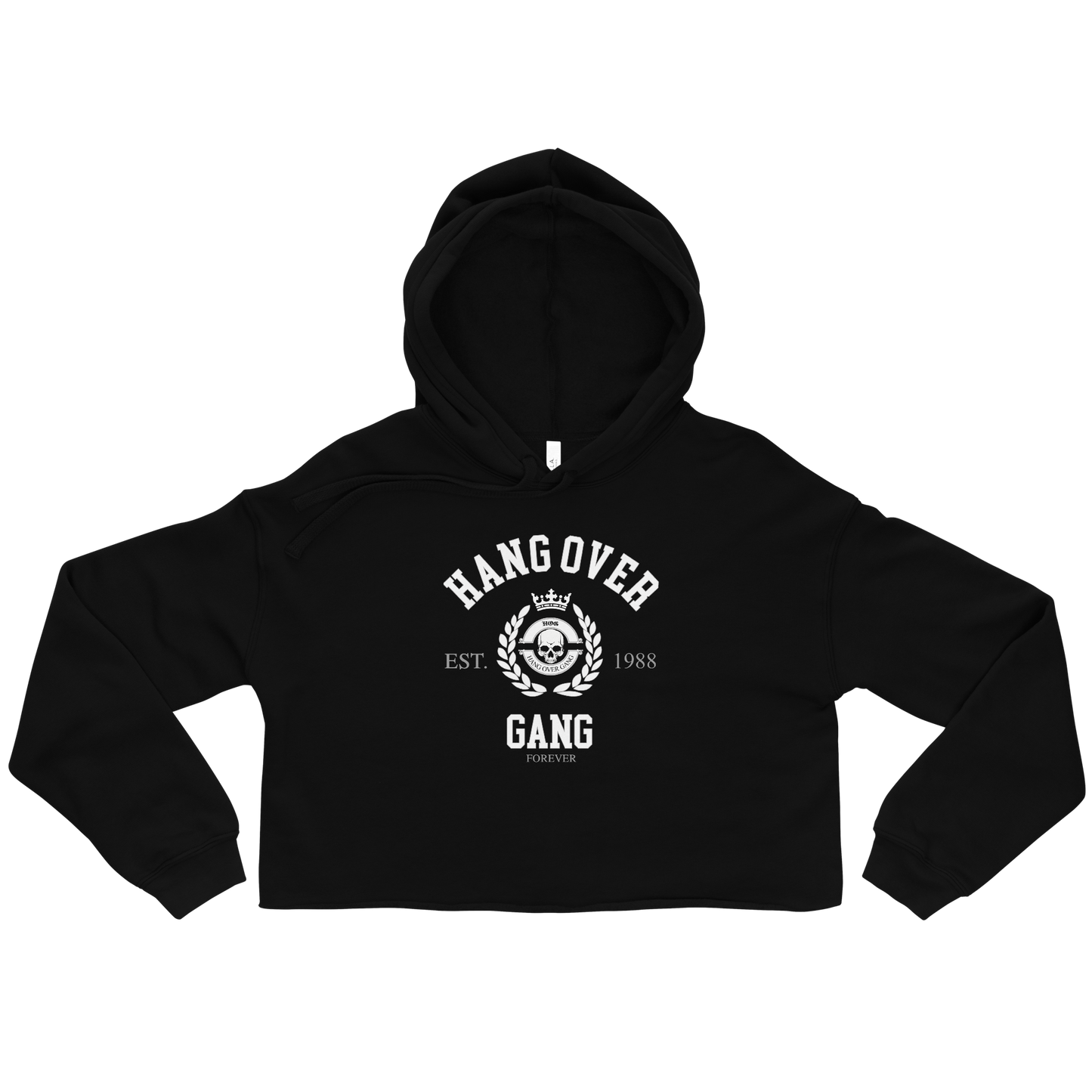 Women's "HOG CREST" Crop Hoodie