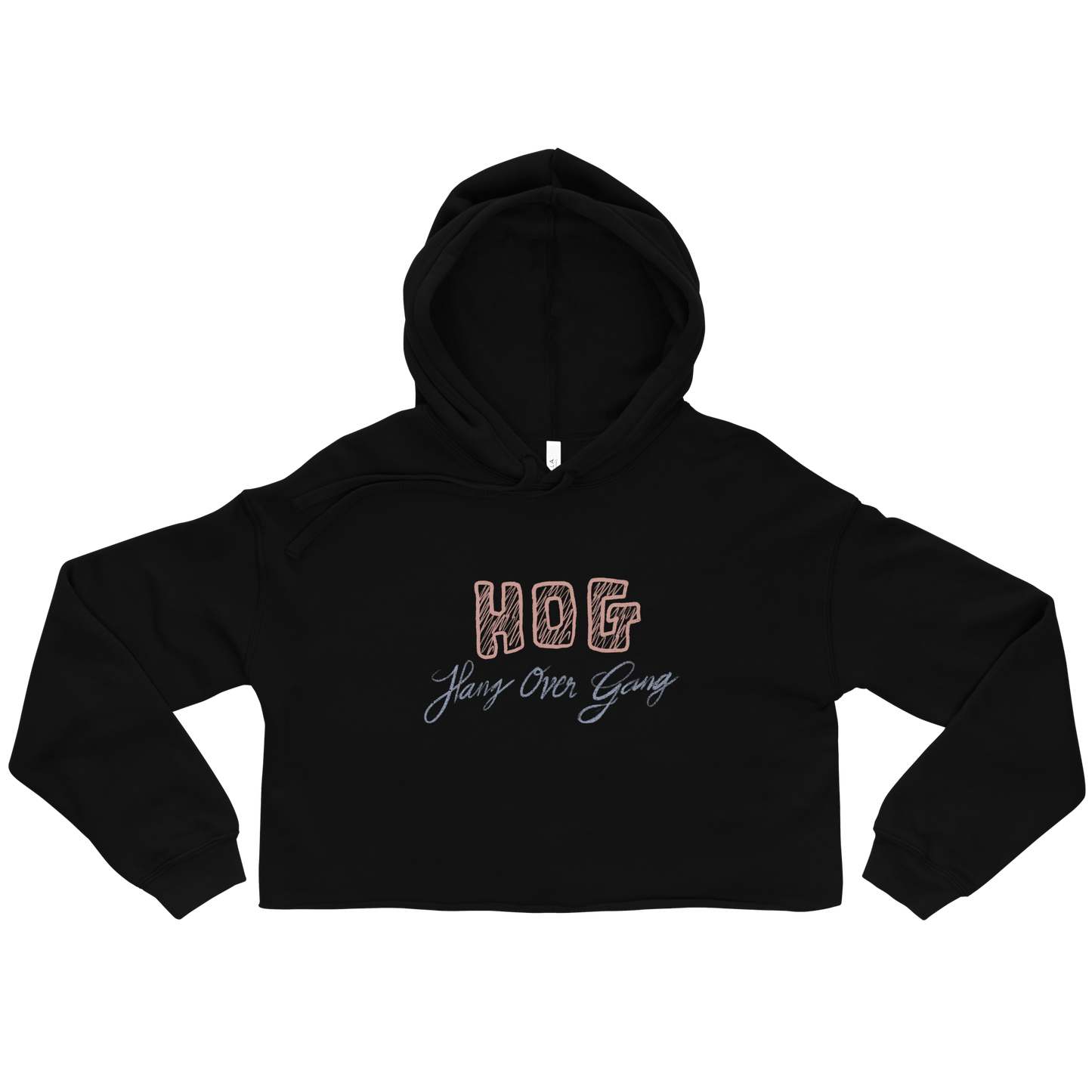 Womens "Hang Over Gang" Crop Hoodie