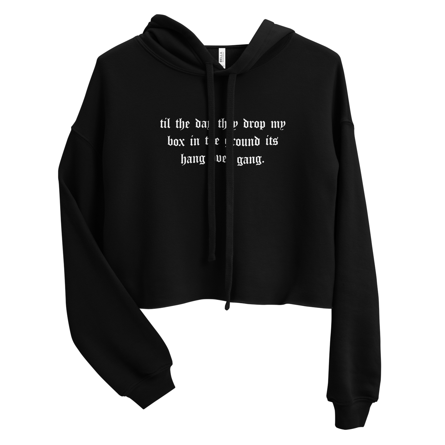 Womens "Its Hang Over Gang" Crop Hoodie