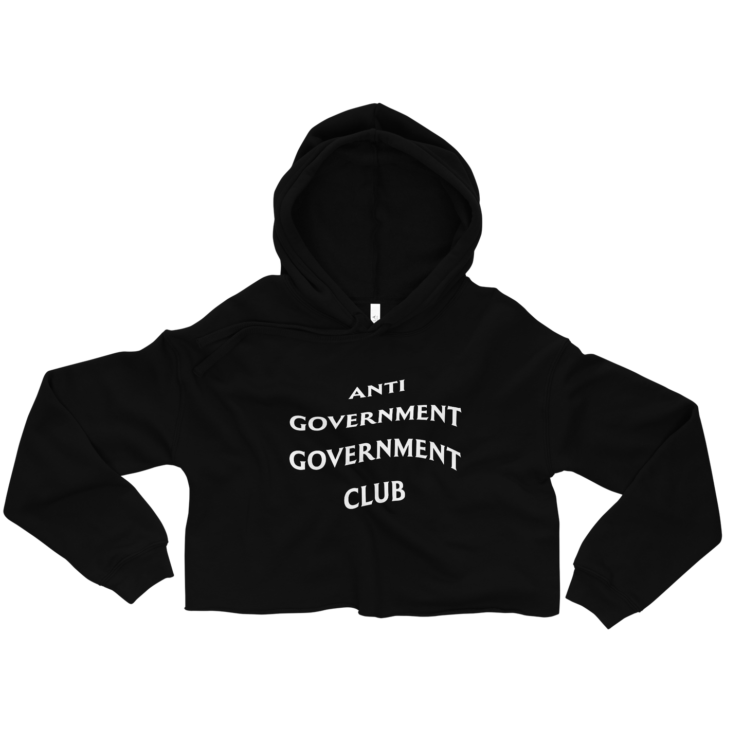 Womens "Government Club" Crop Hoodie