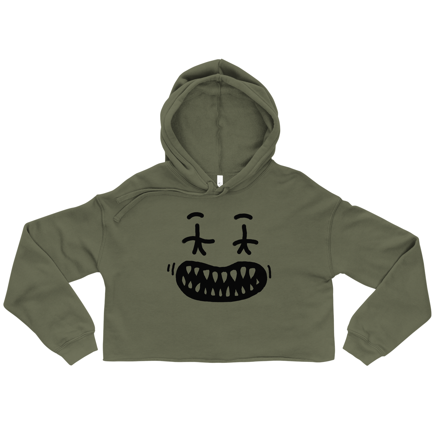 Womens "Smiley" Crop Hoodie