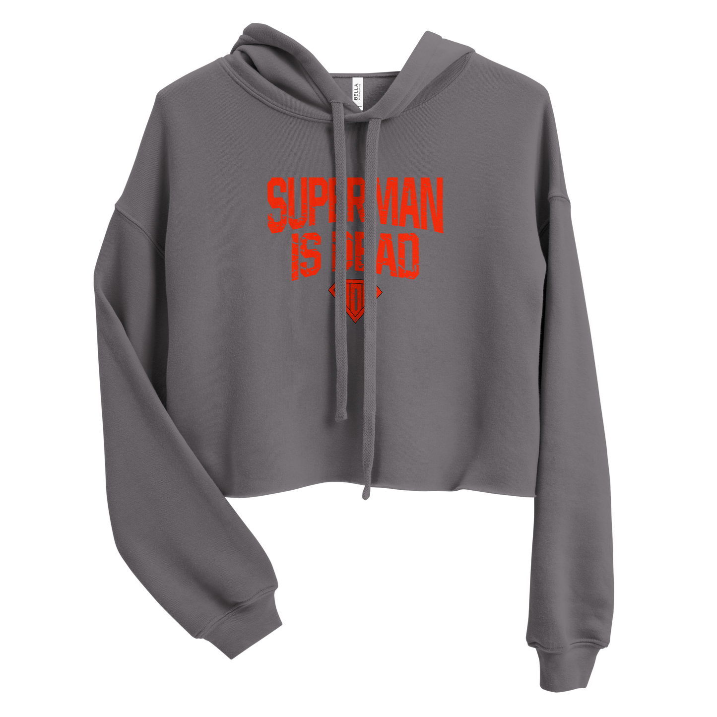 Womens "Superman is Dead" Crop Hoodie