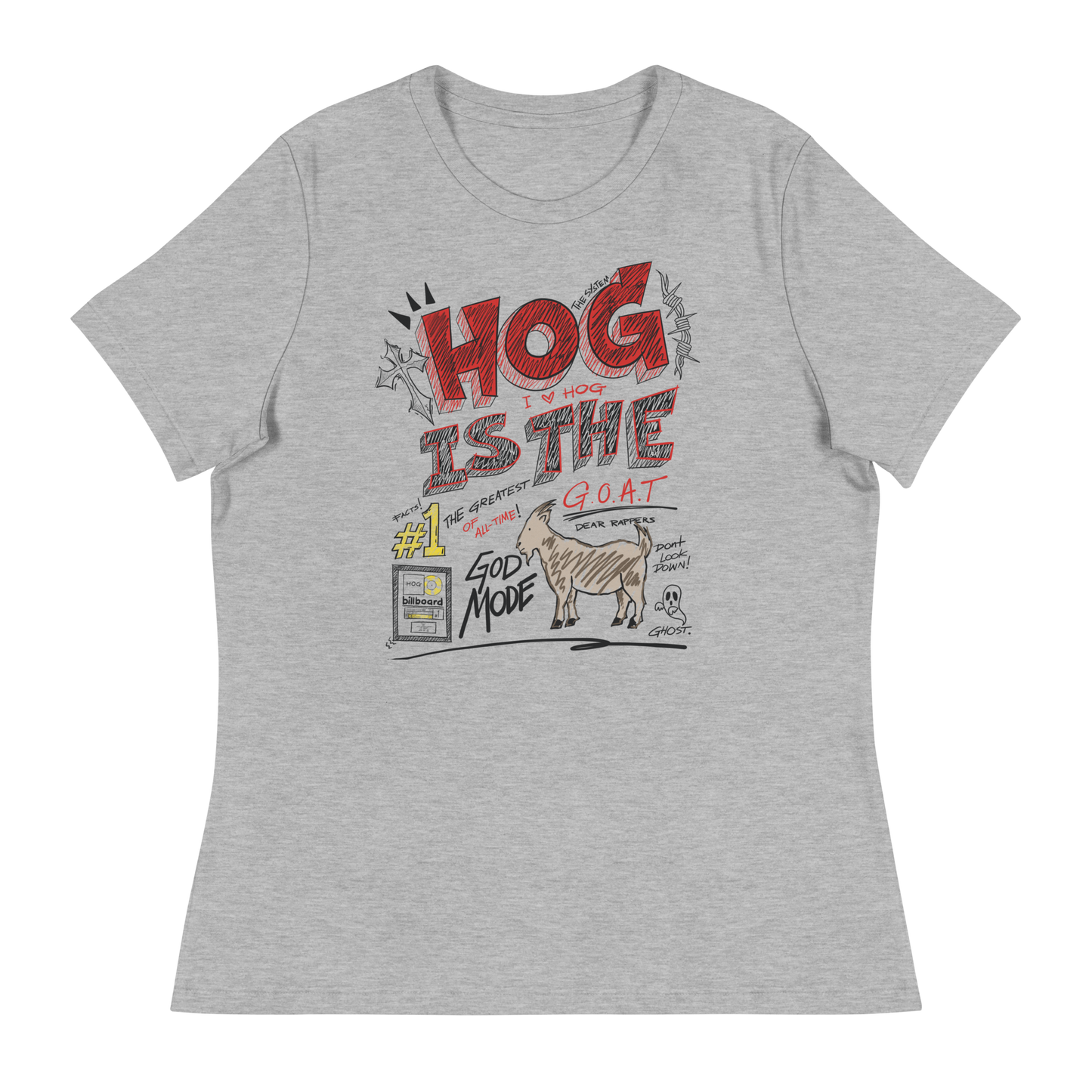Women's "Hog is the G.O.A.T" Relaxed T-Shirt