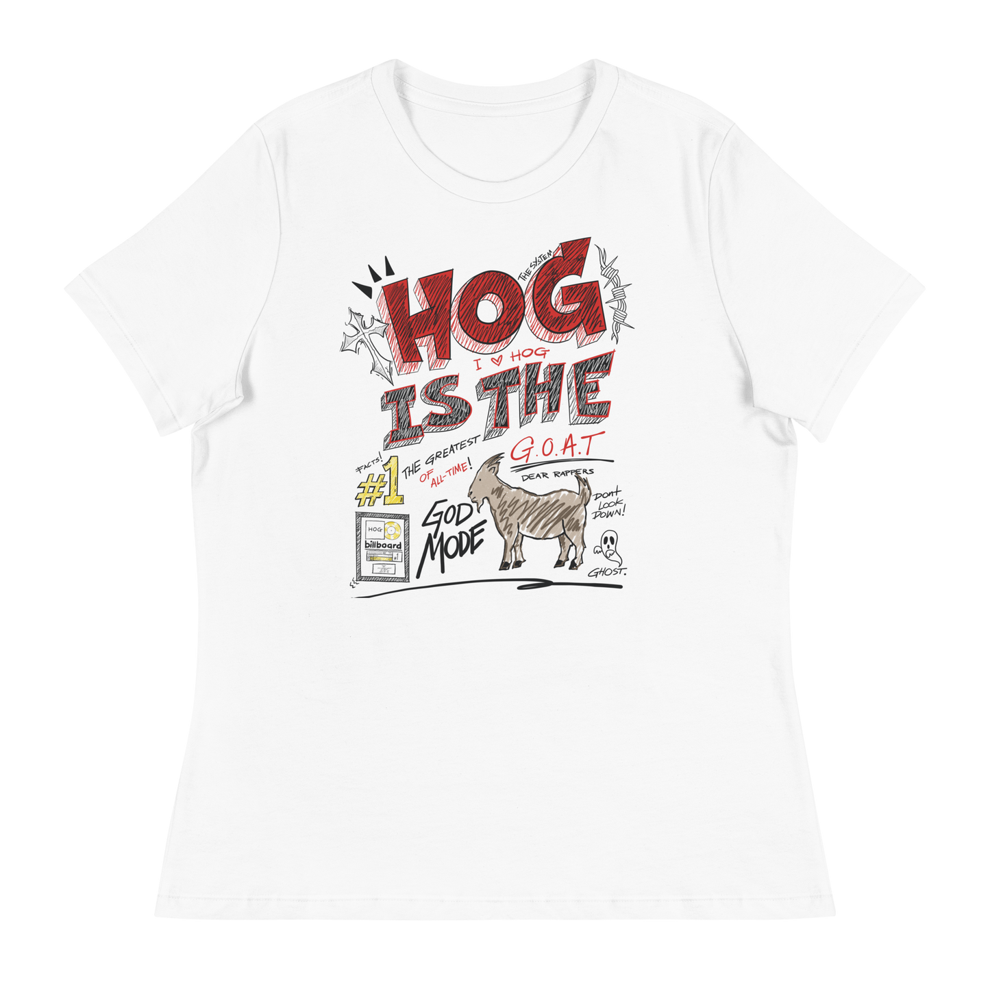 Women's "Hog is the G.O.A.T" Relaxed T-Shirt