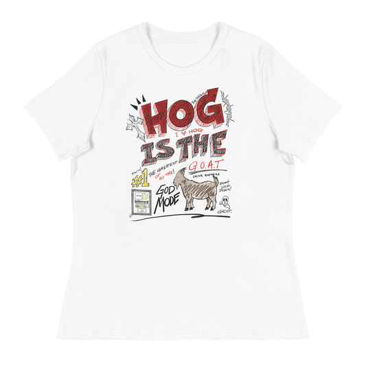 Women's "Hog is the G.O.A.T" Relaxed T-Shirt