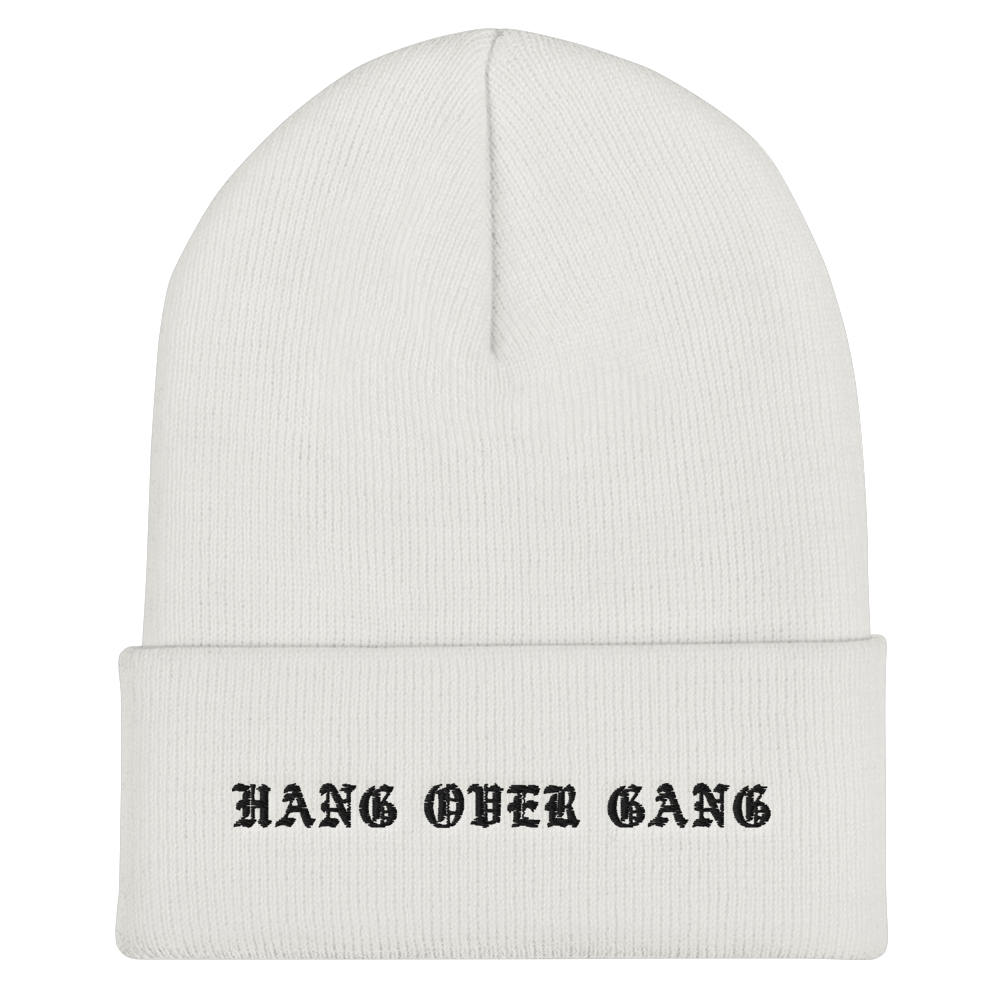 HOG Beanie in White and Black