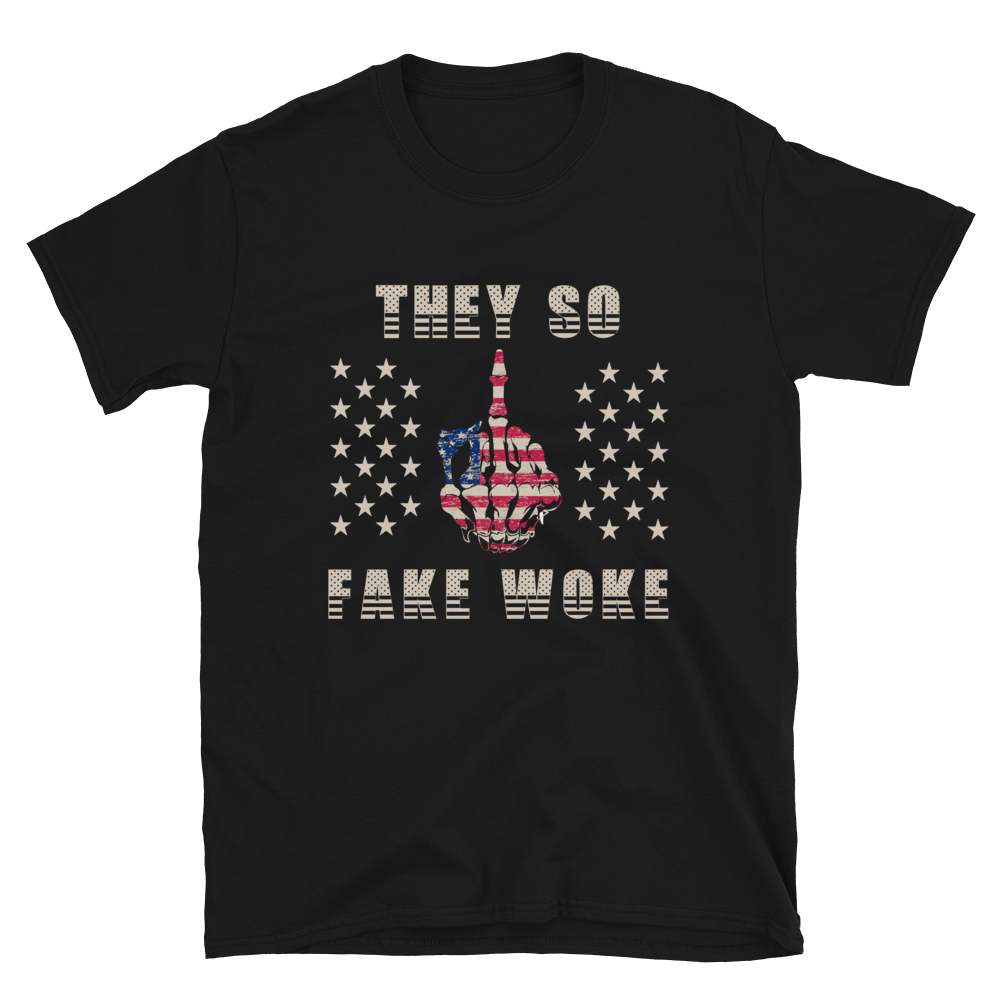 "Fake Woke" Middle Finger T-Shirt