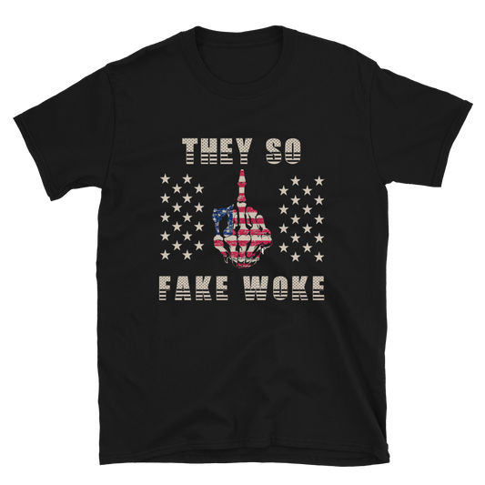 "Fake Woke" Middle Finger T-Shirt