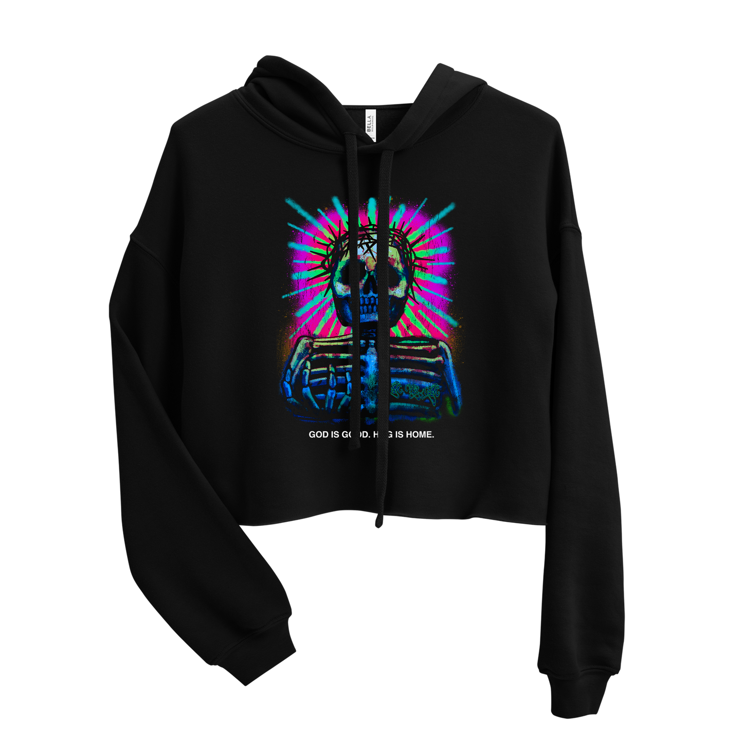 Womens "HOG is Home" Crop Hoodie