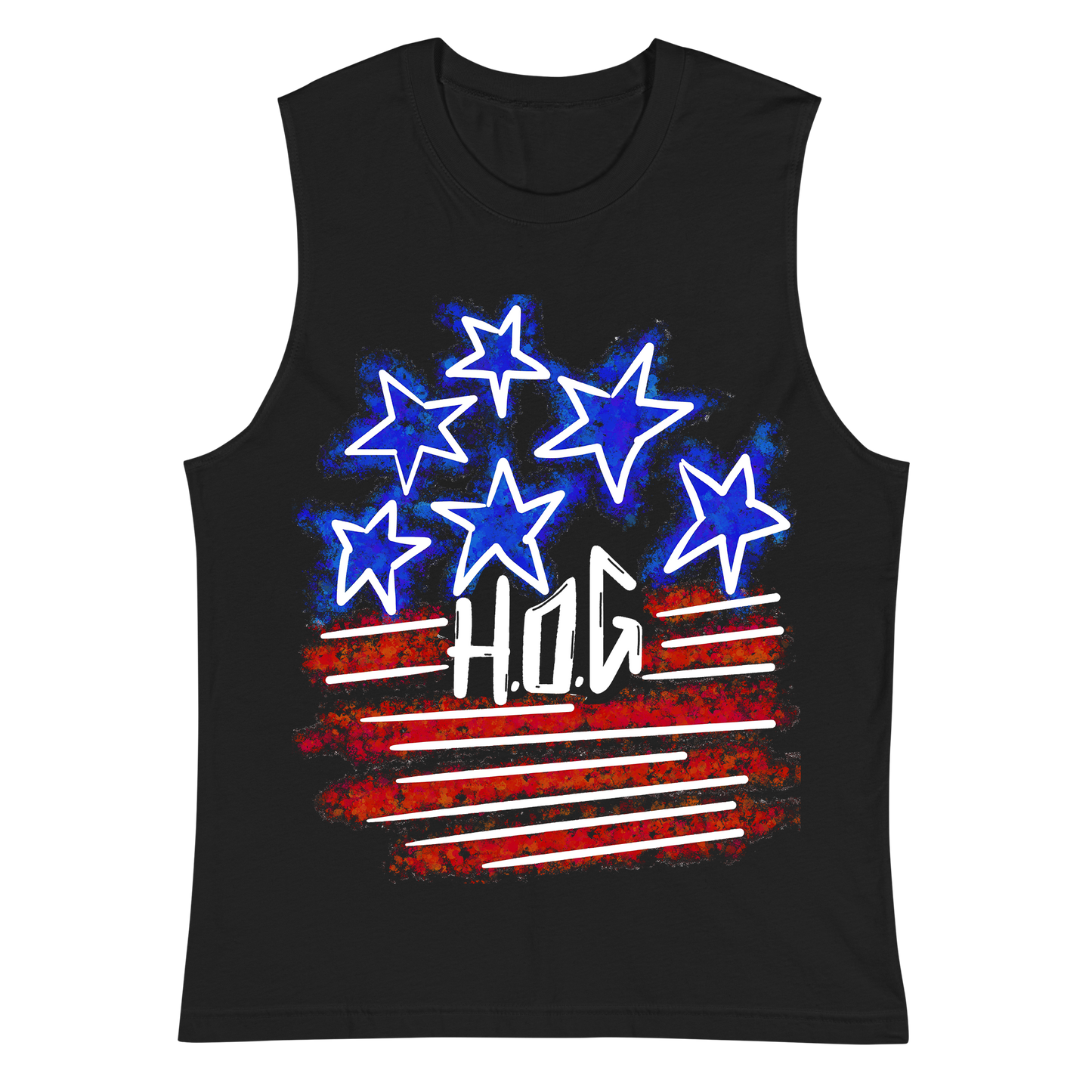 "H.O.G Stars and Stripes" Sleeveless Shirt