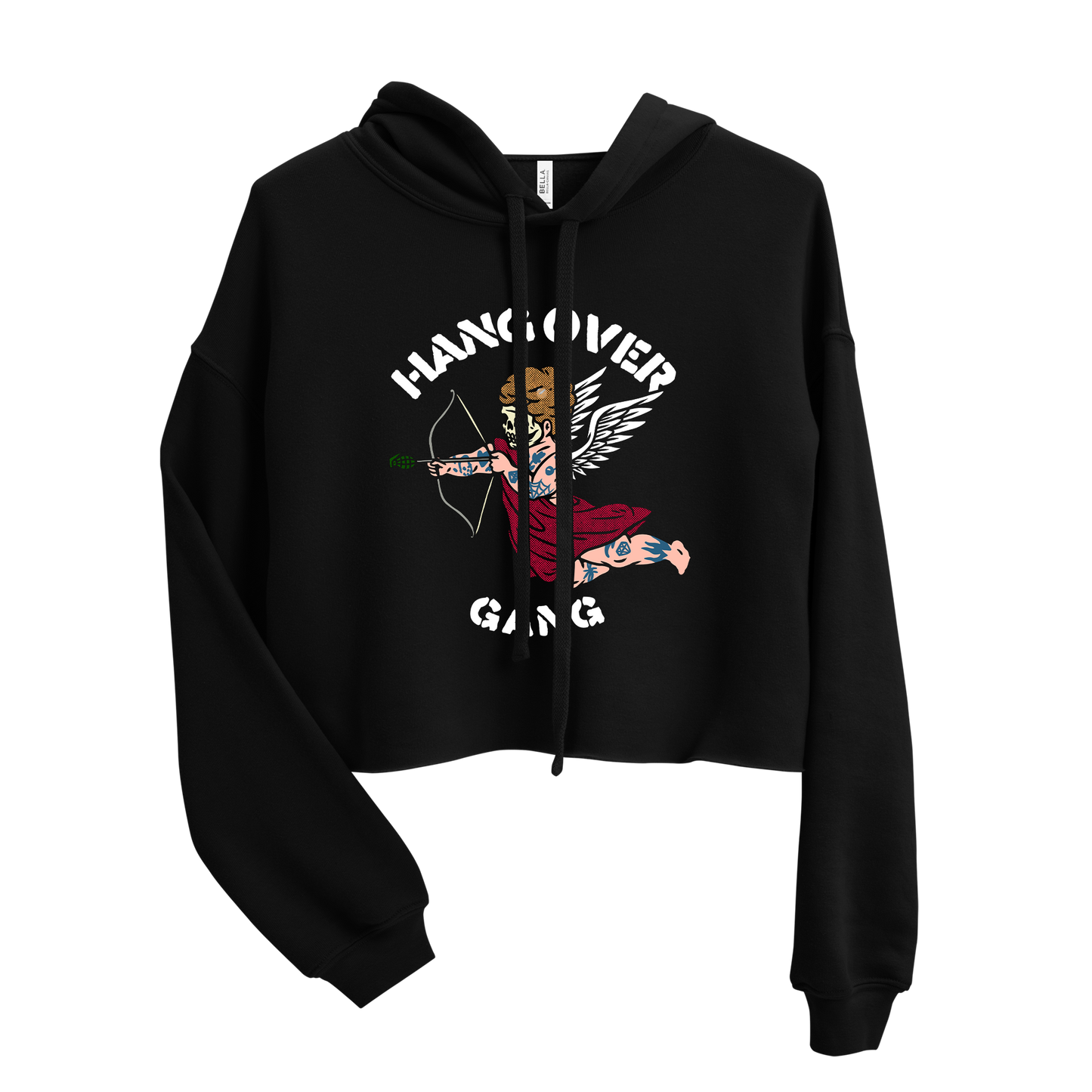 Womens "Grenade Angel" Crop Hoodie