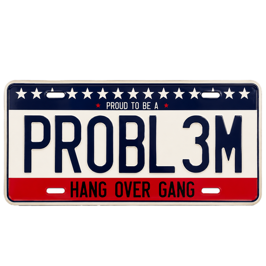 "Probl3m" License Plate