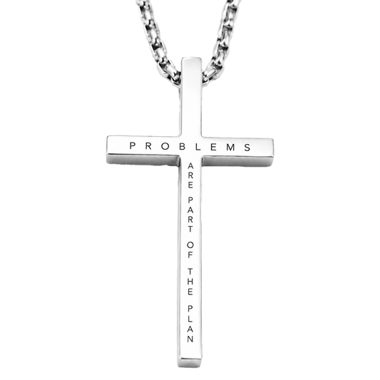 "Proud To Be A Problem" Cross Necklace