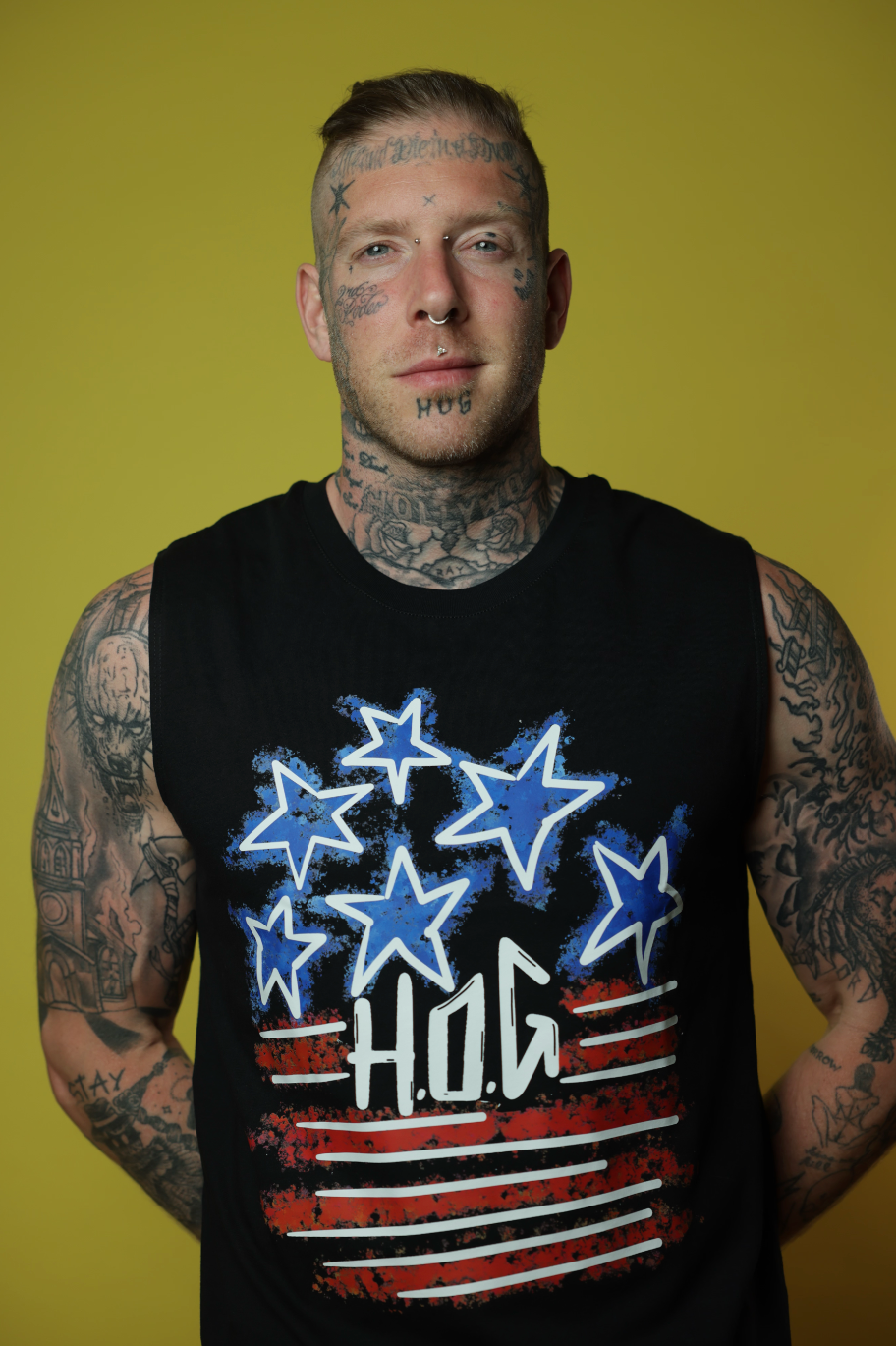 "H.O.G Stars and Stripes" Sleeveless Shirt