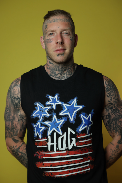 "H.O.G Stars and Stripes" Sleeveless Shirt