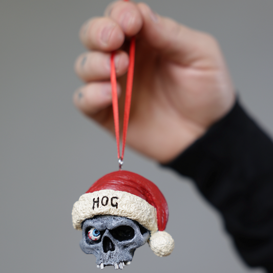 "HOG" Skull Christmas Ornament