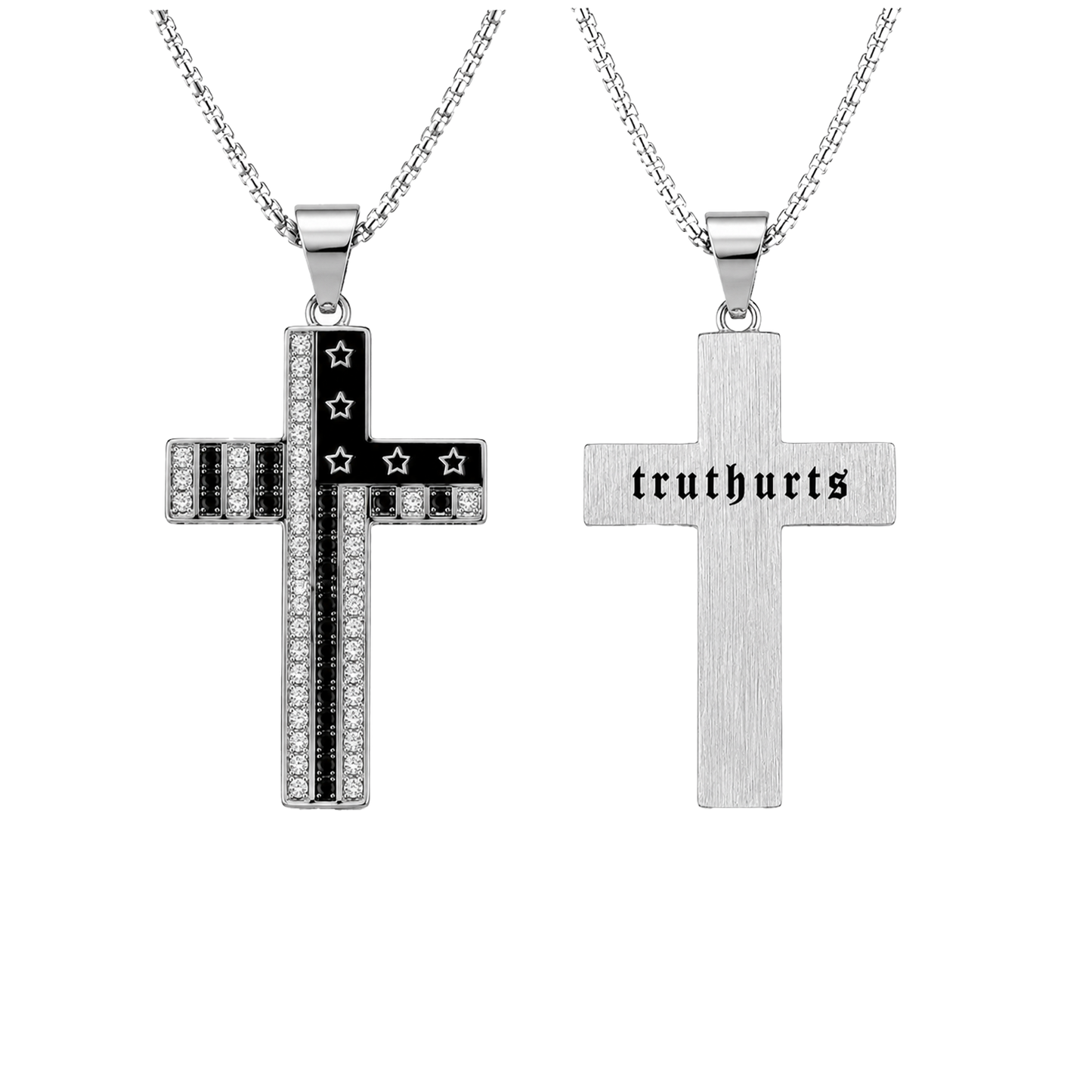 "Truthurts" Cross Necklace