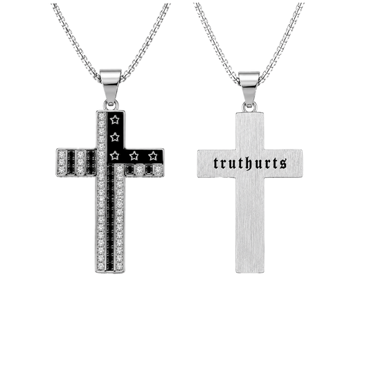 "Truthurts" Cross Necklace