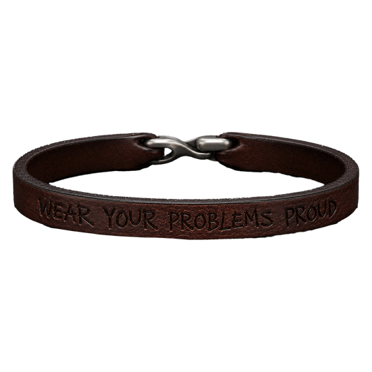 "Proud To Be A Problem" Leather Bracelet