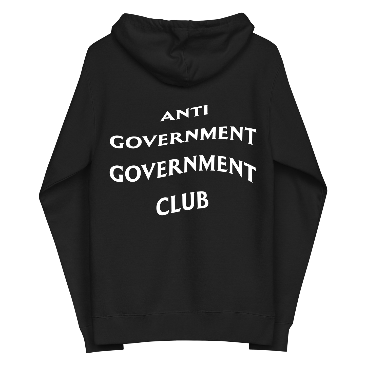 "Anti Government" Zip up Hoodie