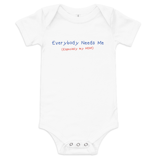 Baby "Especially my MOM" short sleeve one piece