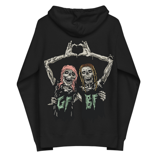 "Tom And Nova" Skeleton Zip-up Hoodie