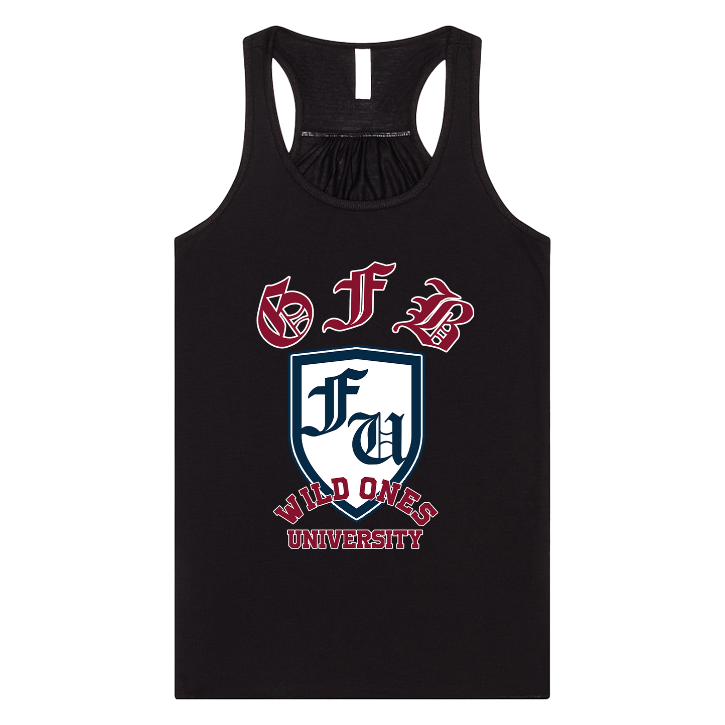 "Wild Ones University" Flowy Racerback Tank