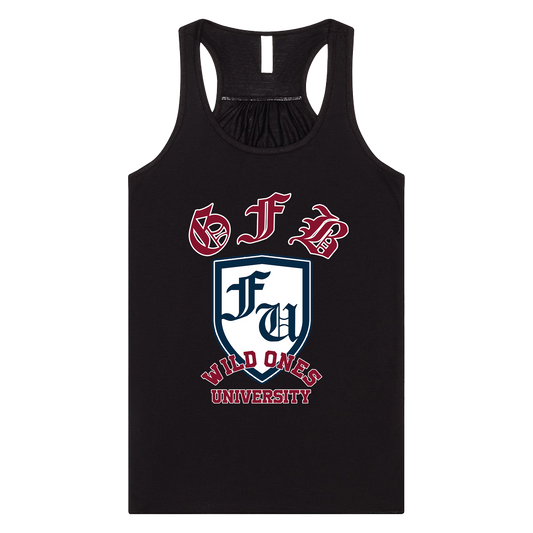 "Wild Ones University" Flowy Racerback Tank