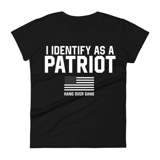Womens "I Identify As A Patriot" T-Shirt