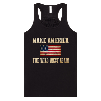 "Wild West" Flowy Racerback Tank