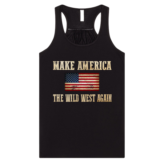 "Wild West" Flowy Racerback Tank