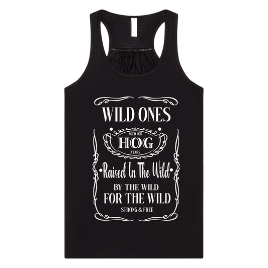 "Raised In The Wild" Flowy Racerback Tank