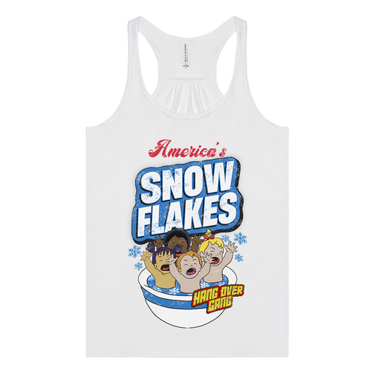 Womens "SnowFlakes" Racerback Tank