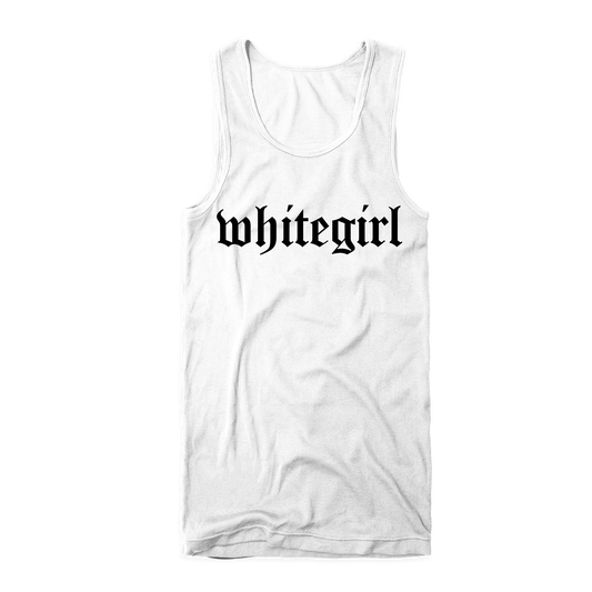 "Whitegirl" Classic Ribbed Tank