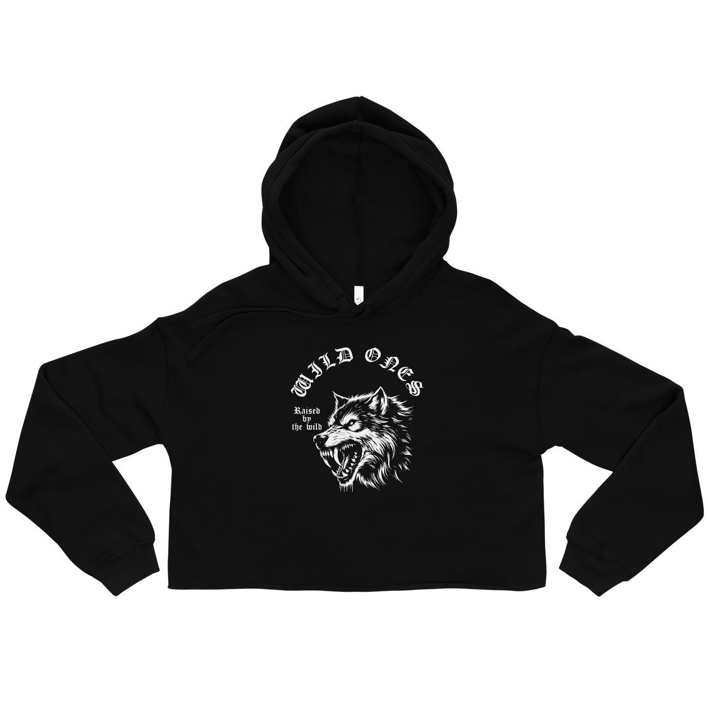 Womens "Raised By The Wild" Crop Hoodie