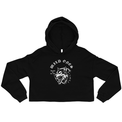 Womens "Raised By The Wild" Crop Hoodie