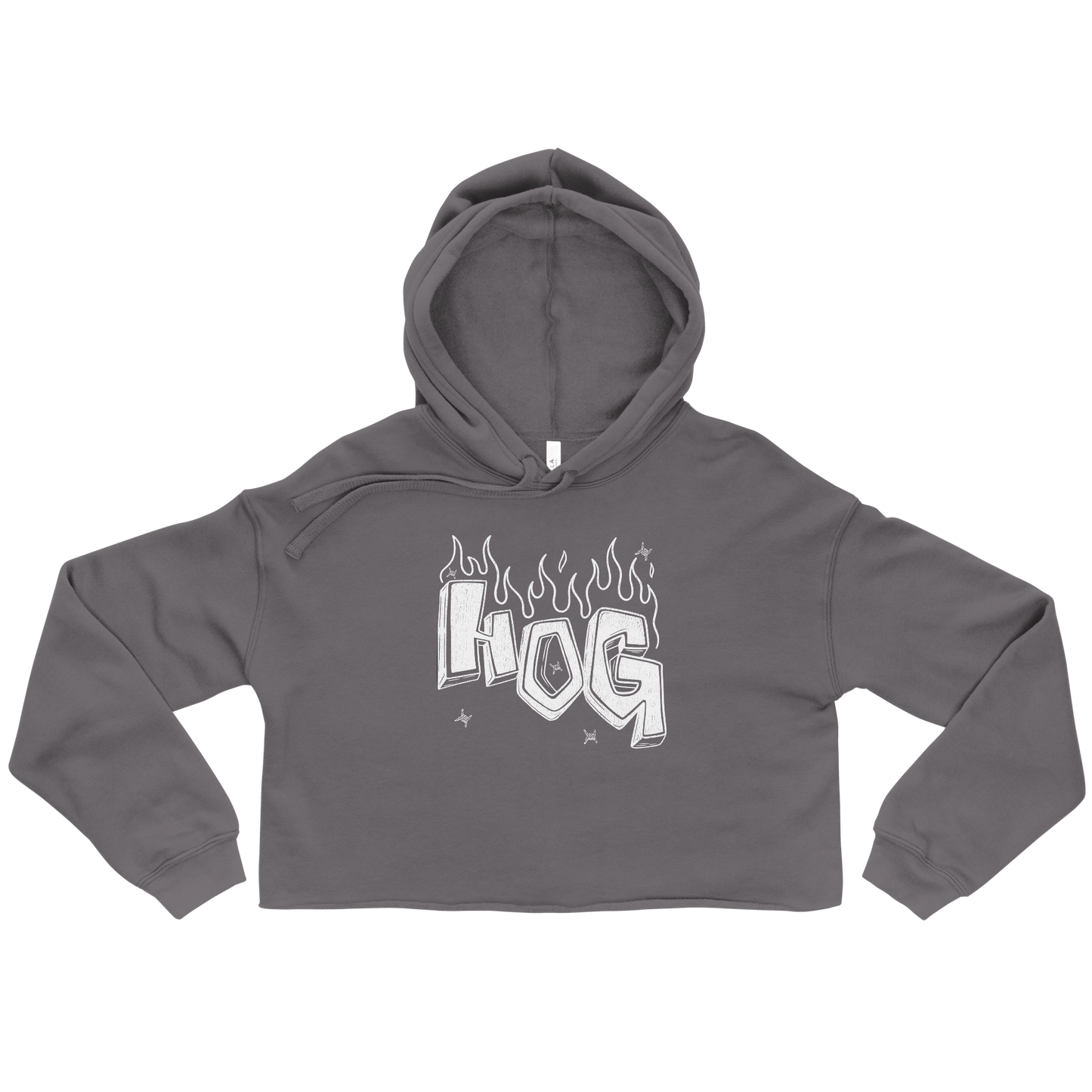 Women's "HOG" Crop Hoodie