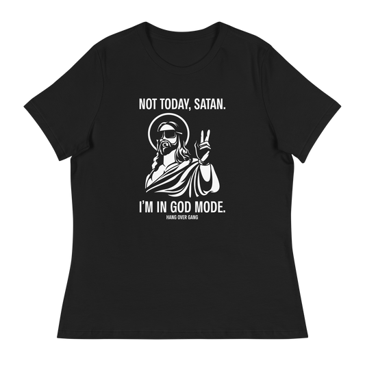 Womens "Not today, Satan" Relaxed T-Shirt