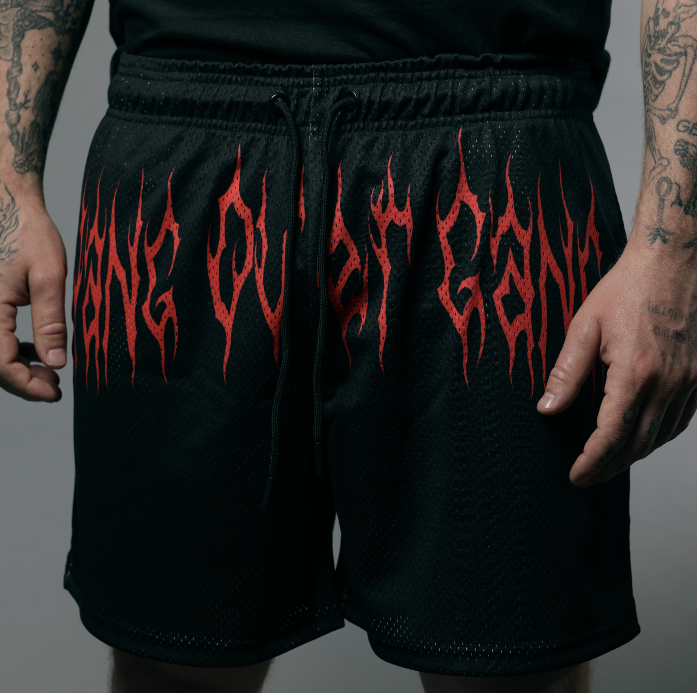 "Hang Over Gang" Mesh Shorts